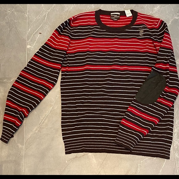 Energie Sweater. Suede elbow patches. Sized large but fits like a medium. - Picture 1 of 3